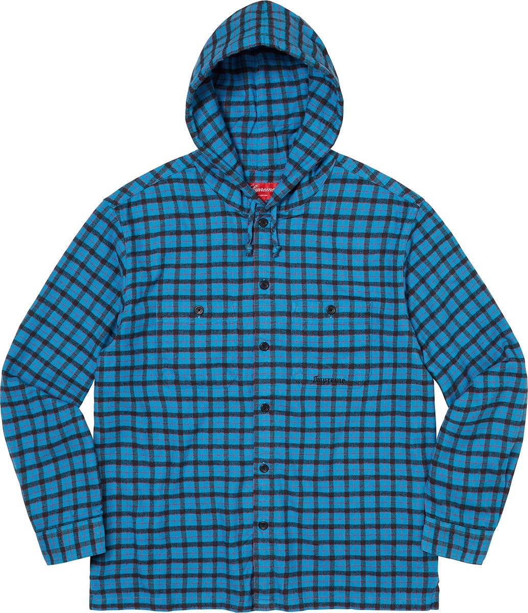 Mini Plaid Hooded Shirt view 3